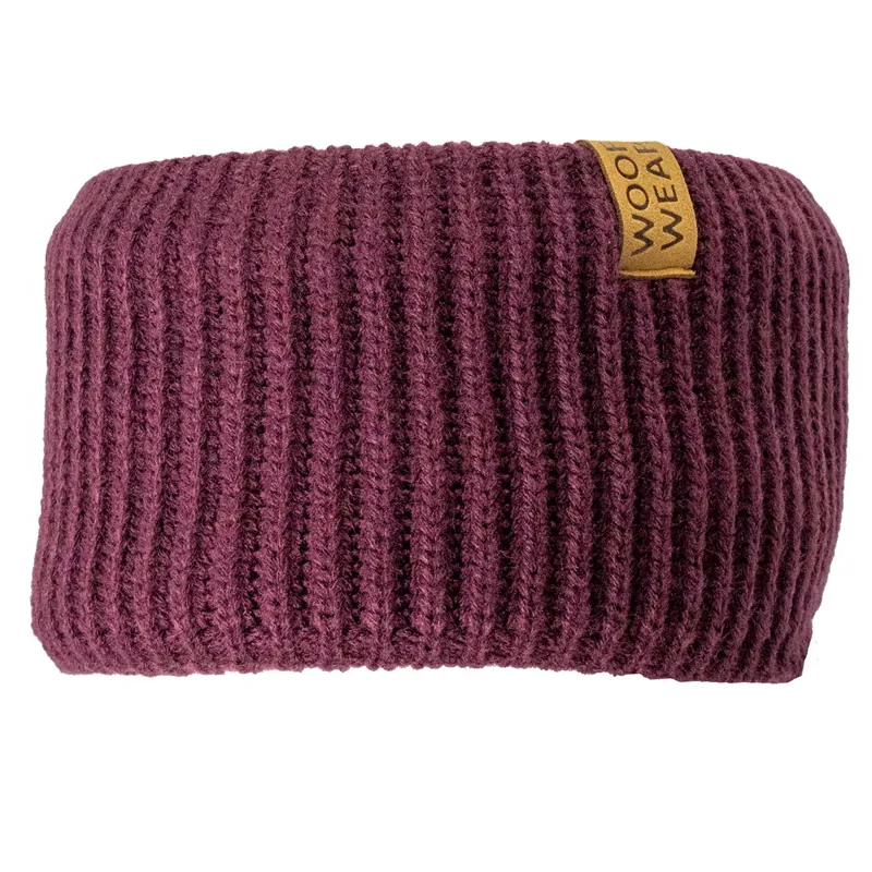 Woof Wear Ribbed Headband - Plum
