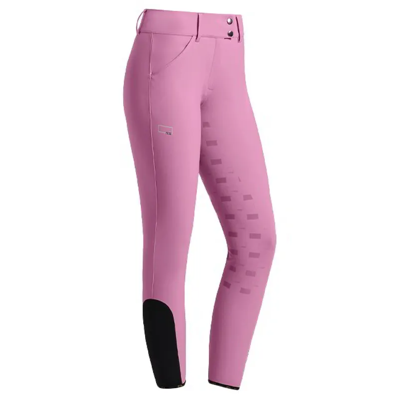 Riders Gene Ladies High Waist Full Seat Breeches - Mauve Orchid