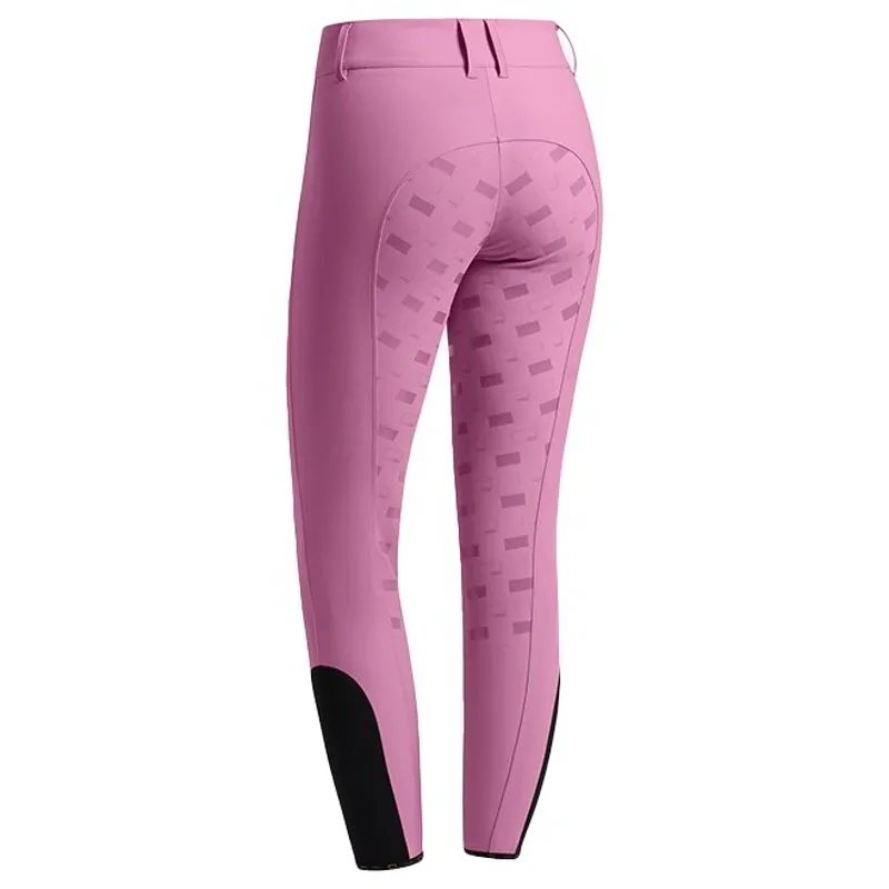 Riders Gene Ladies High Waist Full Seat Breeches - Mauve Orchid-1
