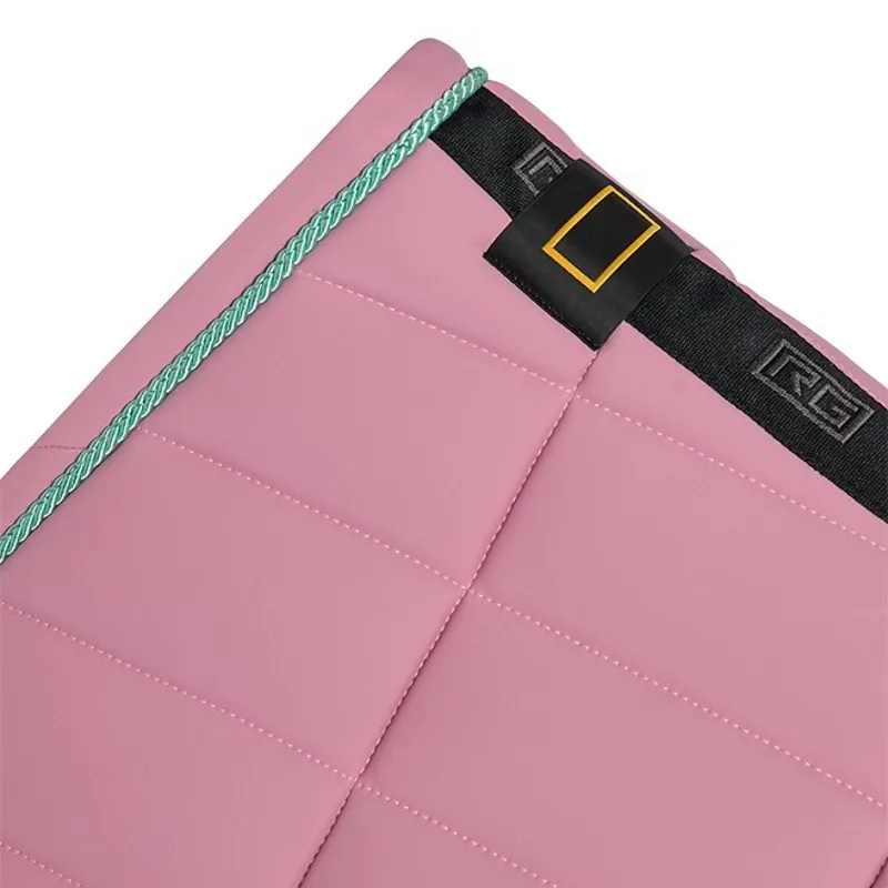 Riders Gene Jersey Jump Saddle Pad with Trim - Mauve Orchid-2