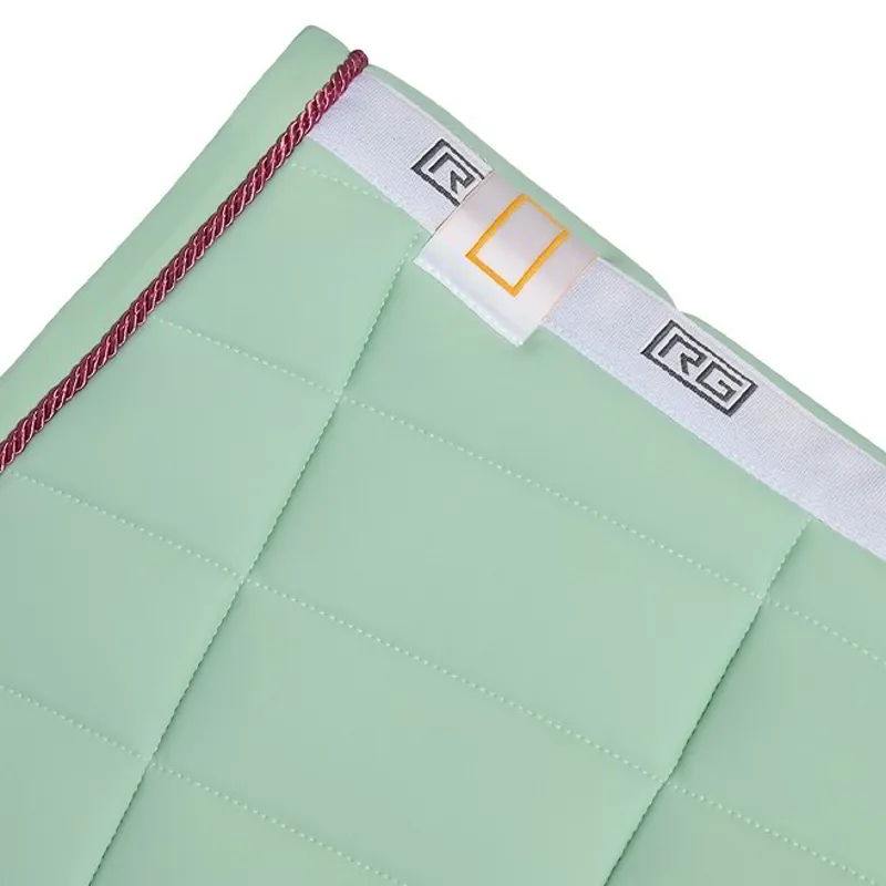 Riders Gene Jersey Jump Saddle Pad with Trim - Meadow Green-2