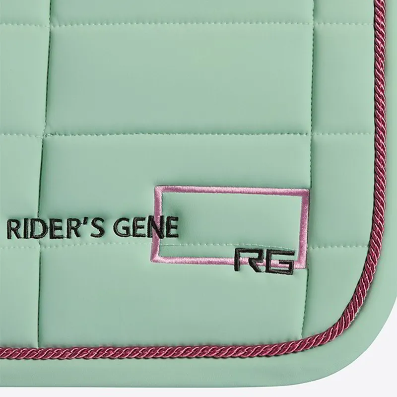 Riders Gene Jersey Jump Saddle Pad with Trim - Meadow Green-1