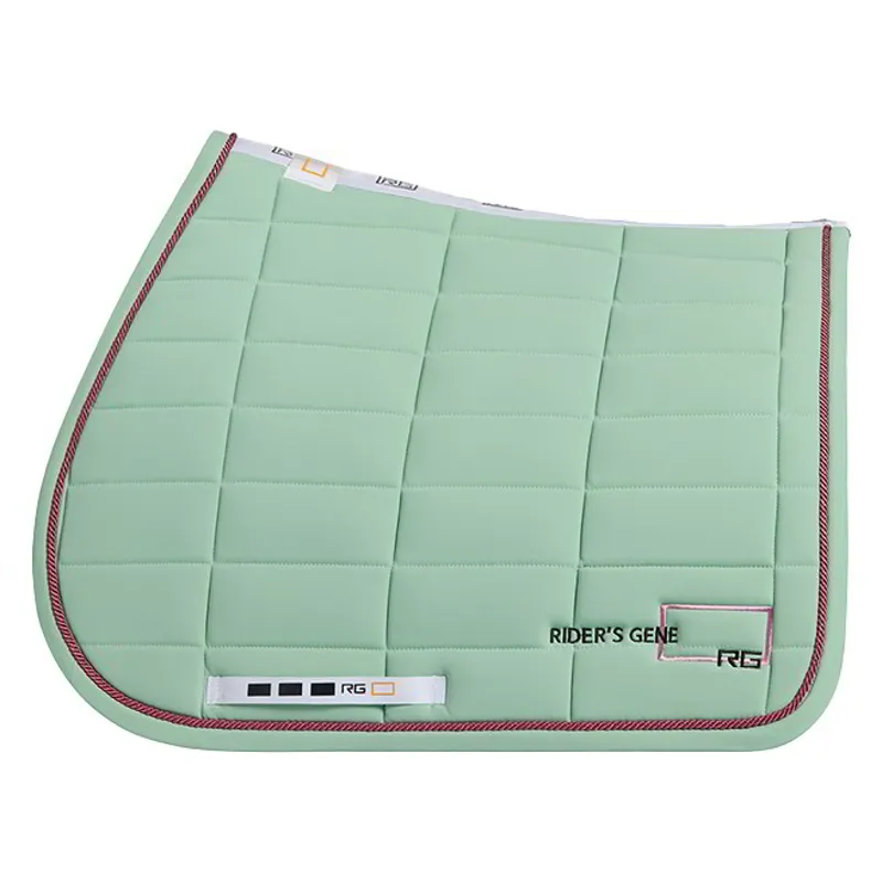 Riders Gene Jersey Jump Saddle Pad with Trim - Meadow Green