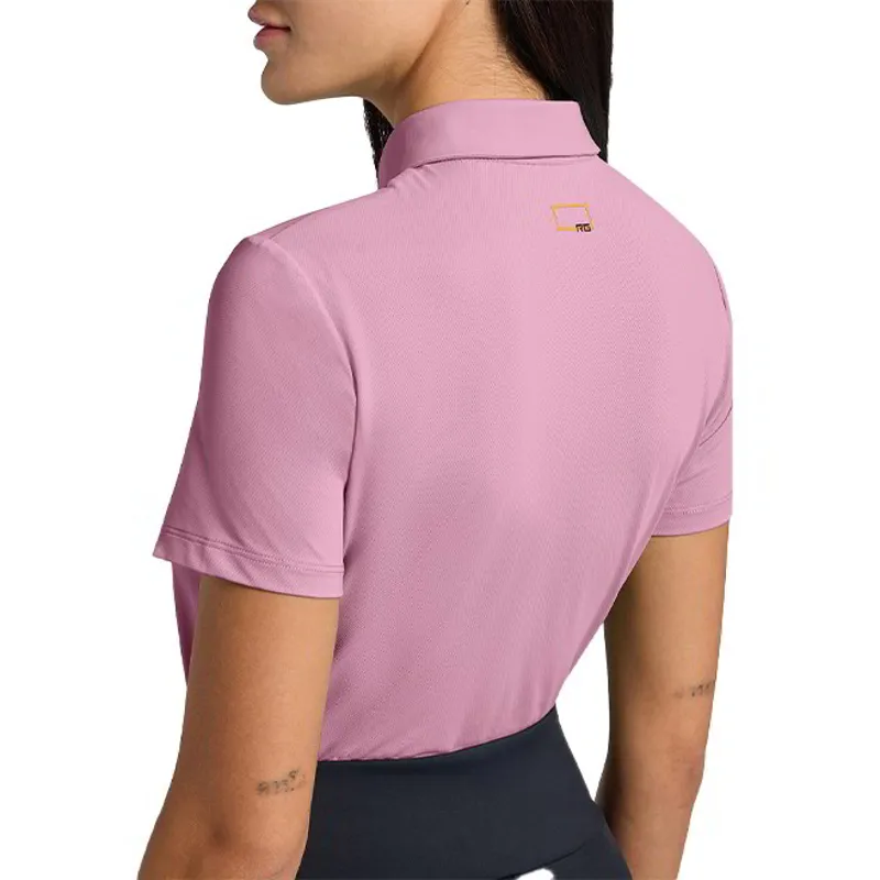 Riders Gene Jersey Women's Zip Training Polo Shirt - Mauve Orchid-2