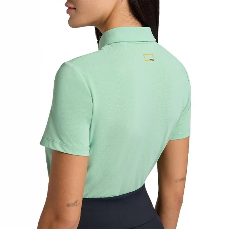 Riders Gene Jersey Womens Zip Training Polo Shirt - Meadow Green-2