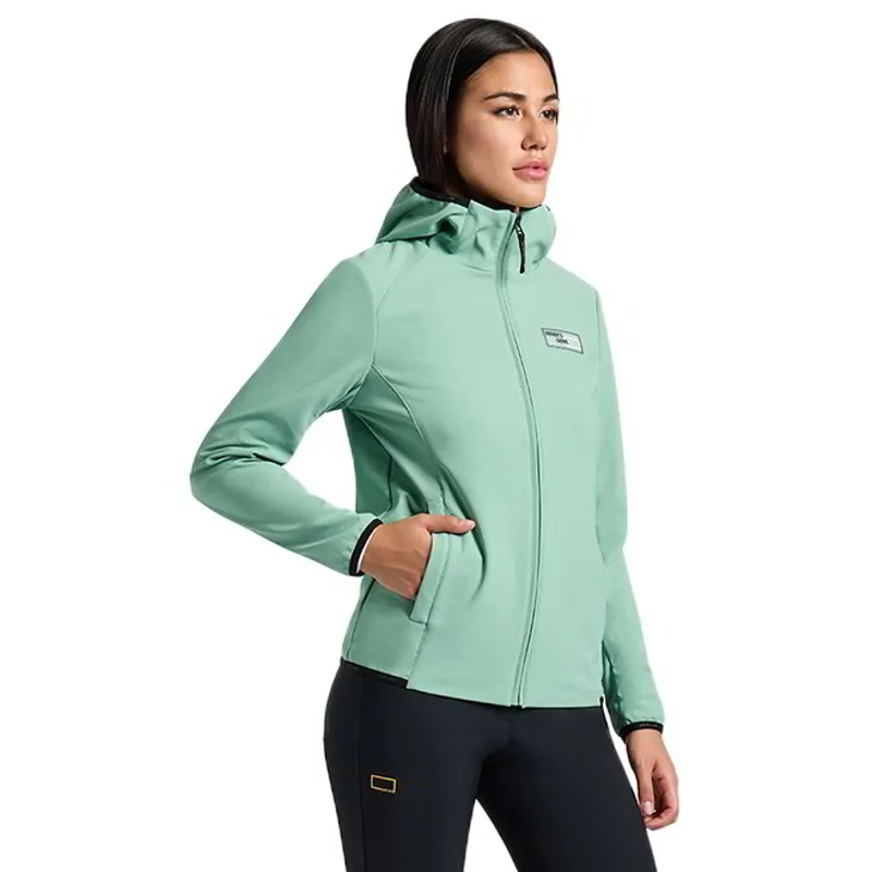 Riders Gene Jersey Womens Softshell Hooded Jacket - Meadow Green
