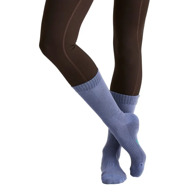 Ridgeline Cotton Work Mid Length Socks 3 Pack - Navy Multi-6