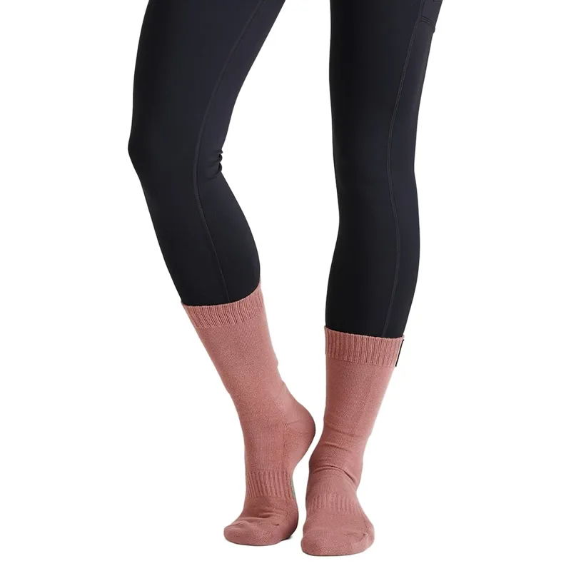 Ridgeline Cotton Work Mid Length Socks 3 Pack - Oxblood Multi-5