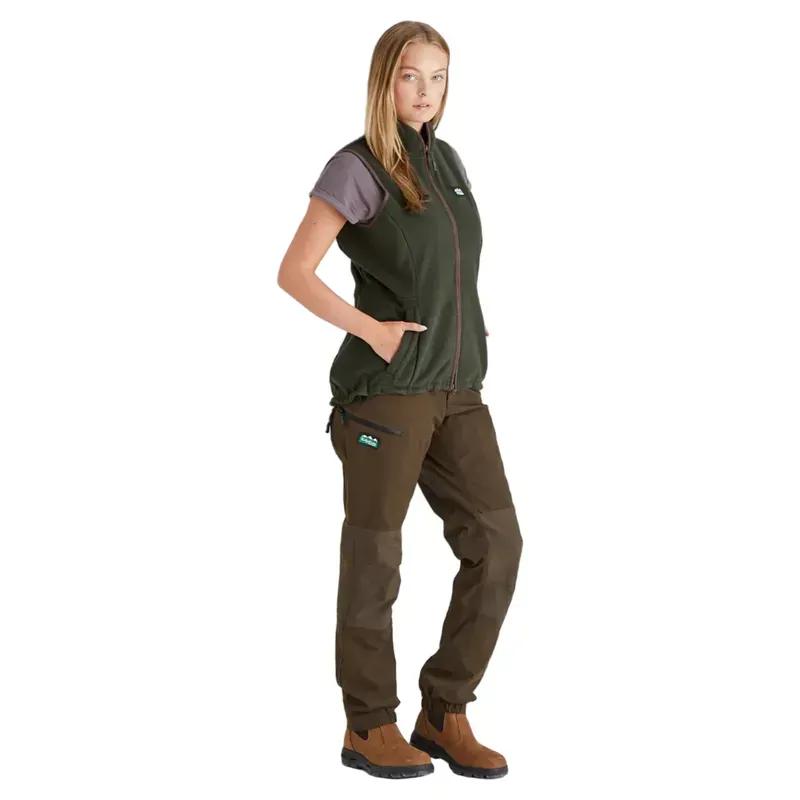 Ridgeline Kodiak Womens Fleece Vest - Deep Forest-5