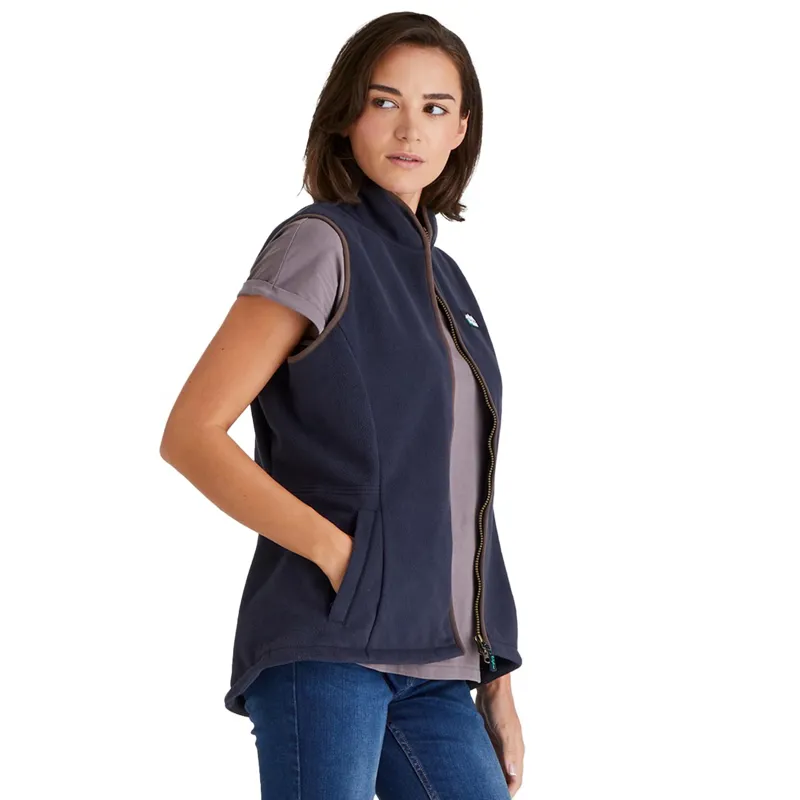 Ridgeline Kodiak Womens Fleece Vest - Navy-2