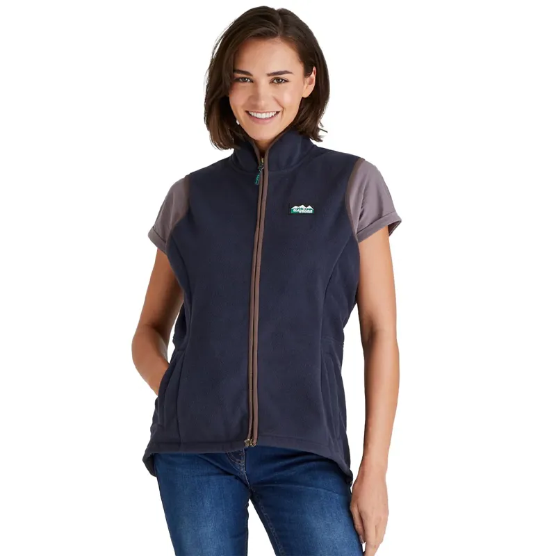 Ridgeline Kodiak Womens Fleece Vest - Navy