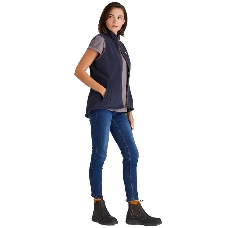 Ridgeline Kodiak Womens Fleece Vest - Navy-4