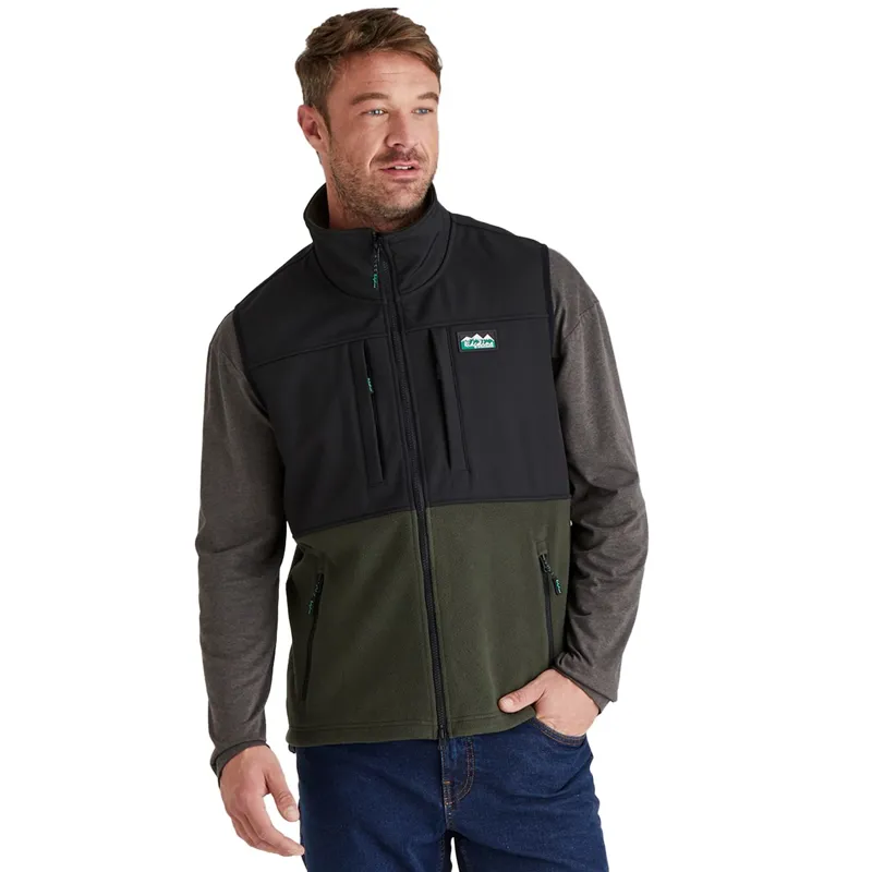 Ridgeline Hybrid Fleece Men's Vest - Deep Forest