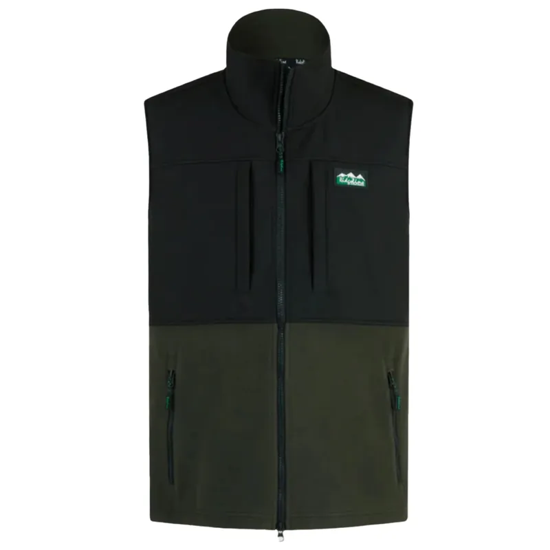 Ridgeline Hybrid Fleece Men's Vest - Deep Forest-2