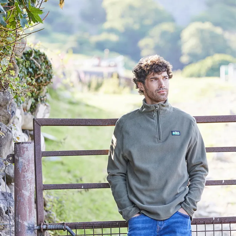 Ridgeline Narvik Men's Half Zip Fleece - Ivy Green-4