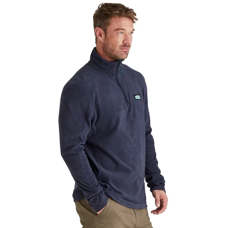 Ridgeline Narvik Men's Half Zip Fleece - Navy-3