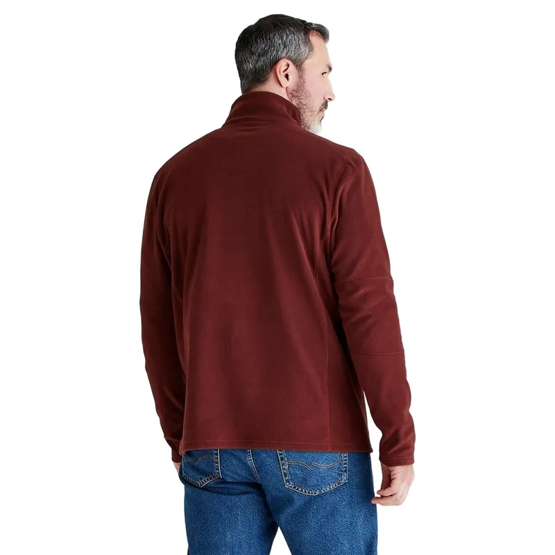 Ridgeline Narvik Men's Half Zip Fleece - Oxblood-1