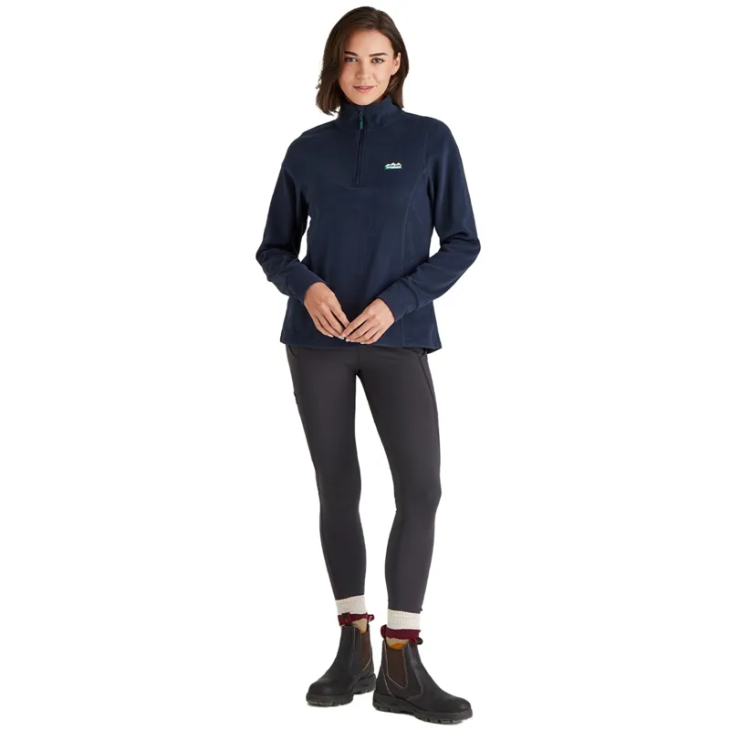 Ridgeline Narvik Women's Half Zip Fleece - Navy-2