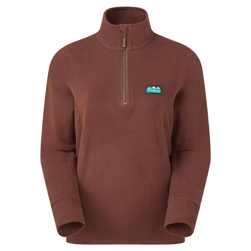 Ridgeline Narvik Women's Half Zip Fleece - Oxblood-5