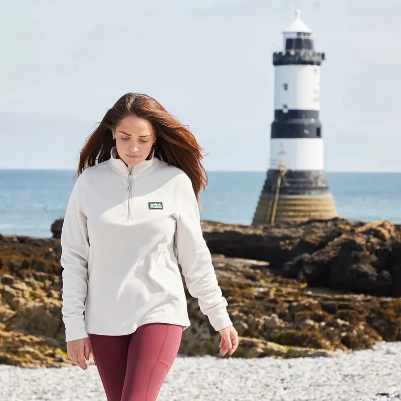 Ridgeline Narvik Women's Half-Zip Fleece - Stone-2