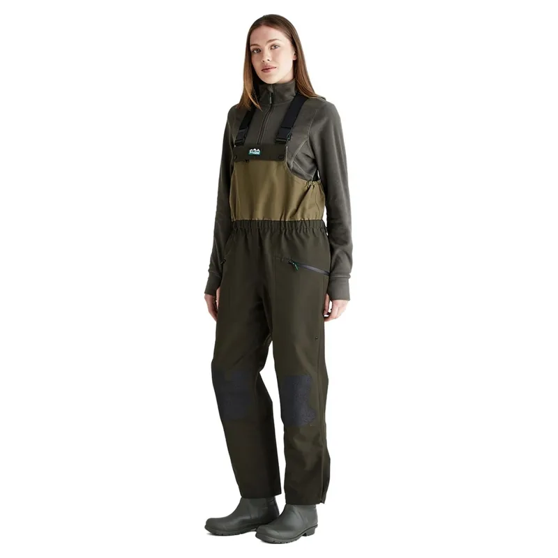 Ridgeline Agri Pro Womens Work Bib Overalls - Deep Forest-4