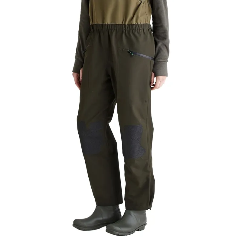 Ridgeline Agri Pro Womens Work Bib Overalls - Deep Forest-5