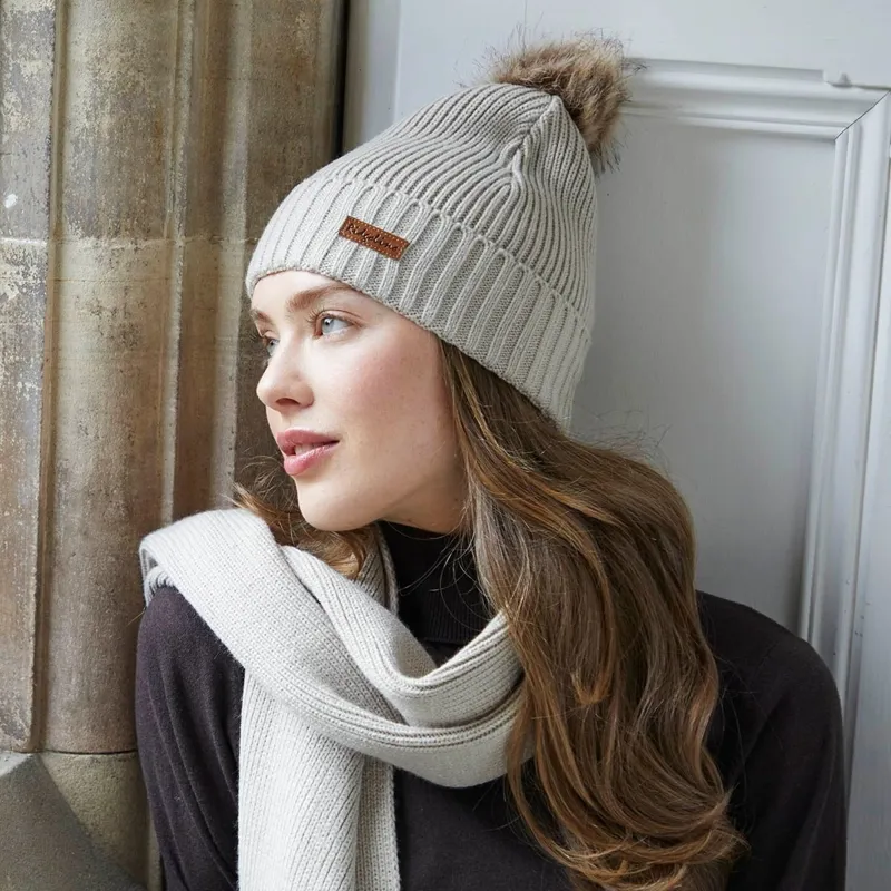 Ridgeline Baltic Women's Bobble and Scarf - Sand-5