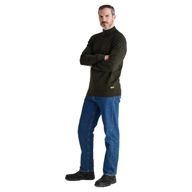 Ridgeline Hartland Men's Quarter Zip Fleece - Deep Forest-4