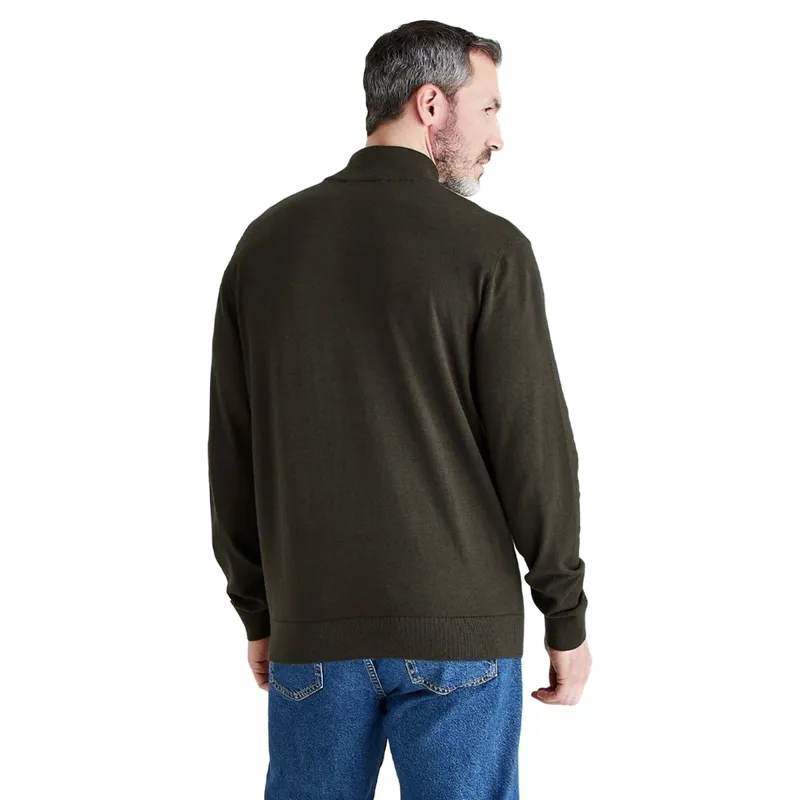 Ridgeline Hartland Men's Quarter Zip Fleece - Deep Forest-1