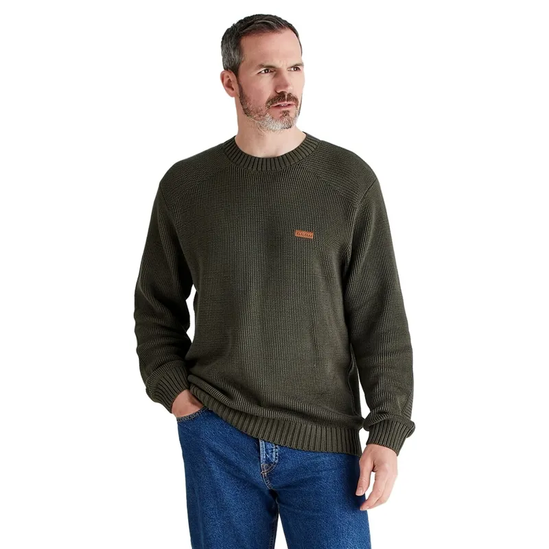 Ridgeline Journeyman Mens Knit Sweater - Moss