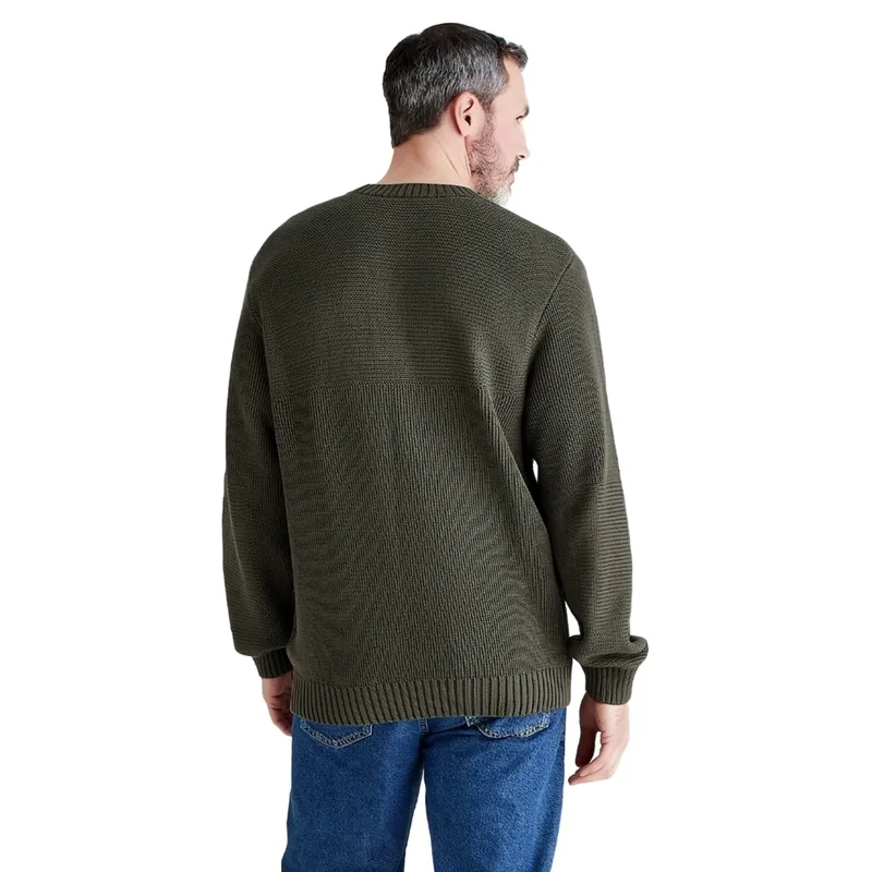 Ridgeline Journeyman Mens Knit Sweater - Moss-1