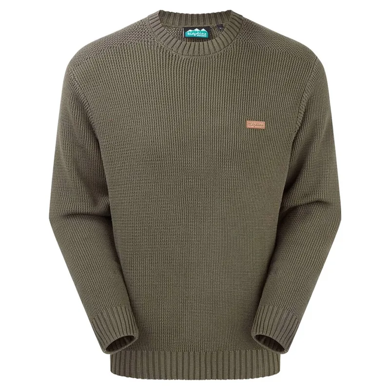 Ridgeline Journeyman Mens Knit Sweater - Moss-3