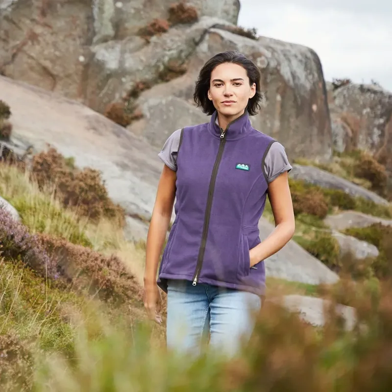 Ridgeline Kodiak Womens Fleece Vest - Nightshade-3