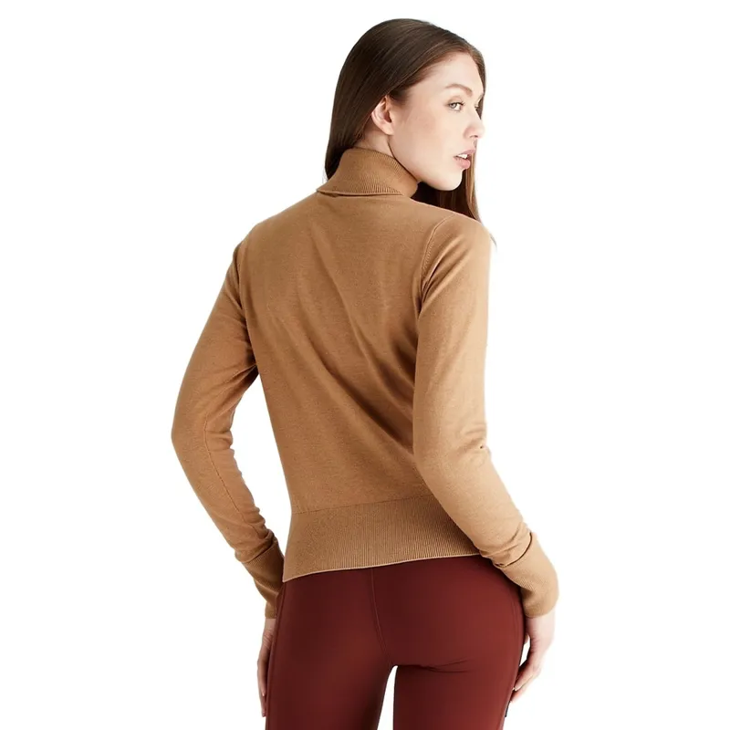 Ridgeline Melford Women's Turtleneck Knit Sweater - Sienna-1
