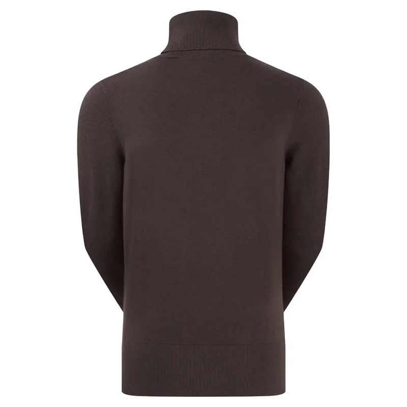 Ridgeline Melford Womens Roll Neck Knit Sweater - Deep Bark-4
