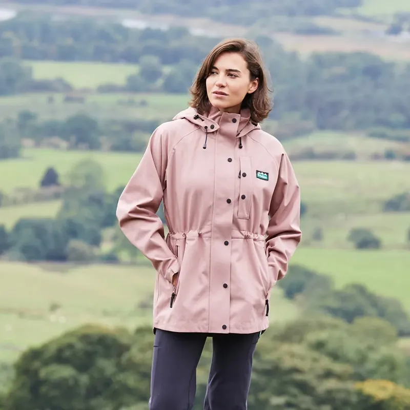 Ridgeline Monsoon Light Women's Waterproof Jacket - Dusky Pink Marl-2