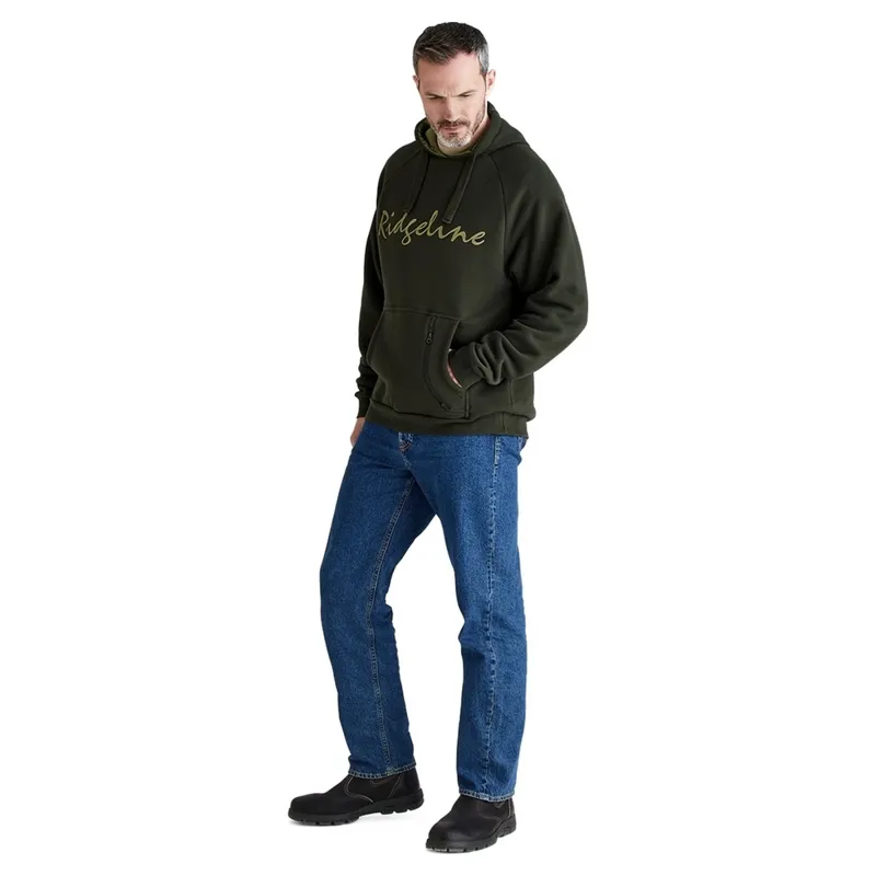 Ridgeline Performance Signature Men's Hoodie - Deep Forest-6