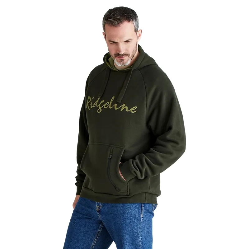 Ridgeline Performance Signature Men's Hoodie - Deep Forest-1