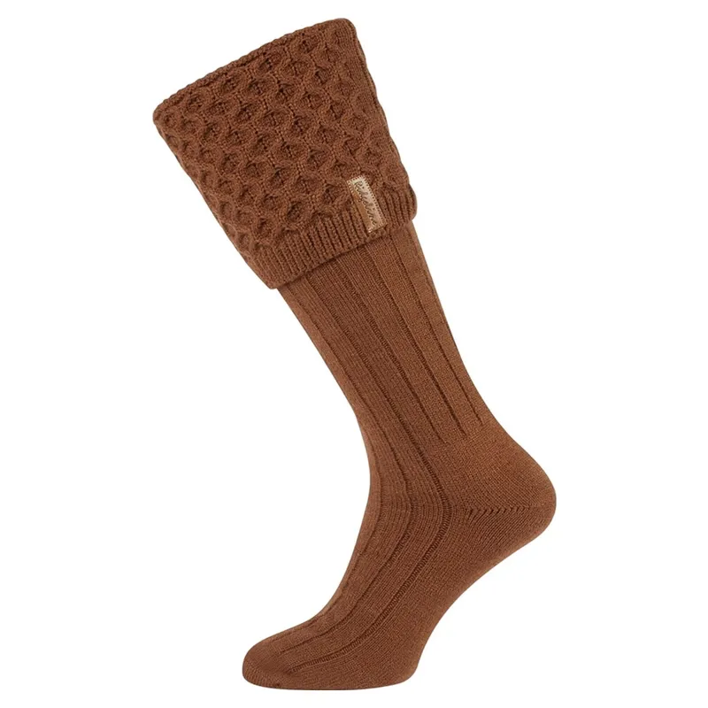 Ridgeline Women's Double Cuff Boot Socks - Nutmeg