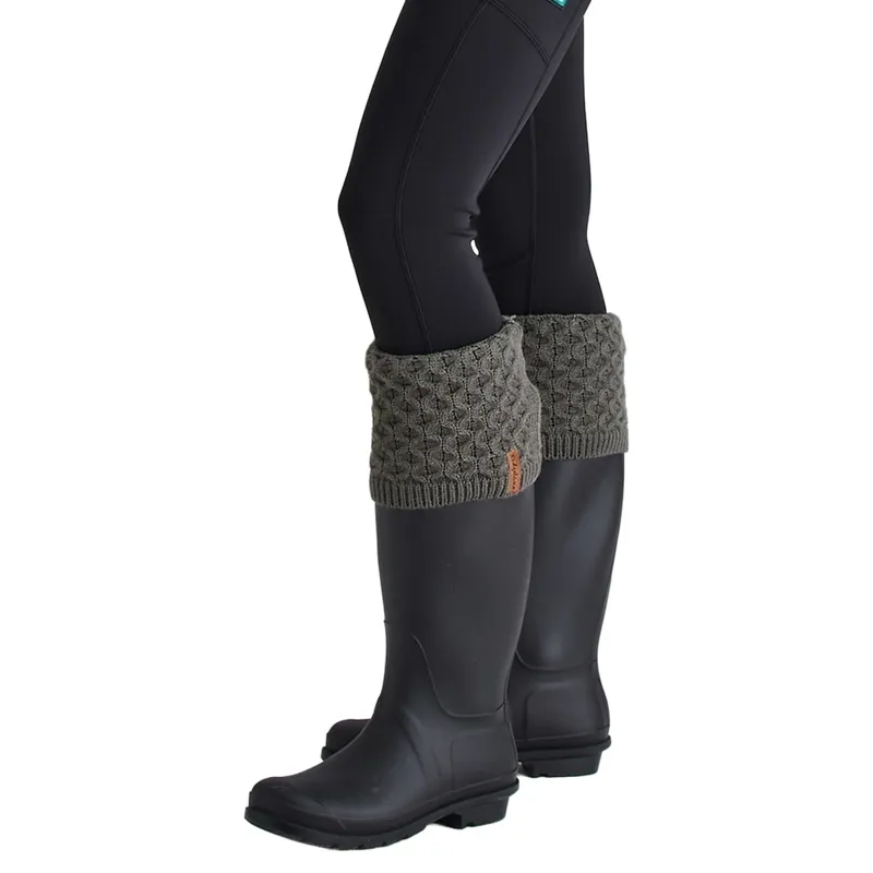 Ridgeline Women's Double Cuff Tall Boot Socks - Moss-6