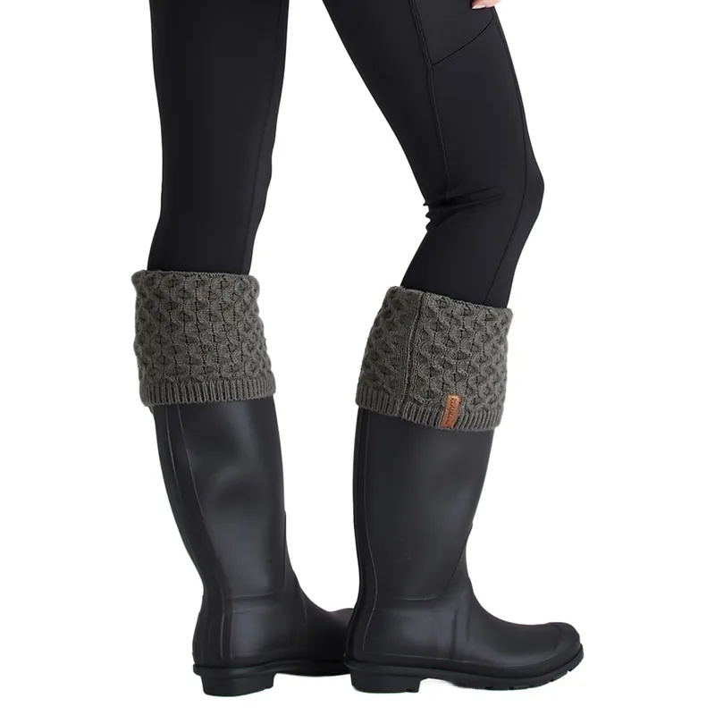 Ridgeline Women's Double Cuff Tall Boot Socks - Moss-7