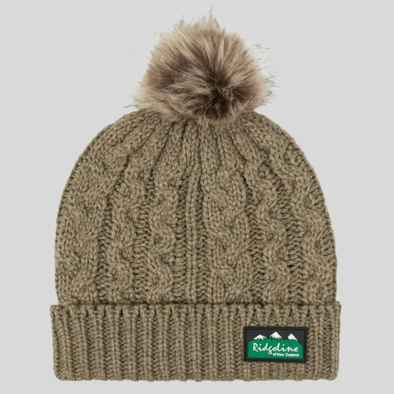 Ridgeline Nordic Fleck Unisex Pom-pom Beanie - Teak