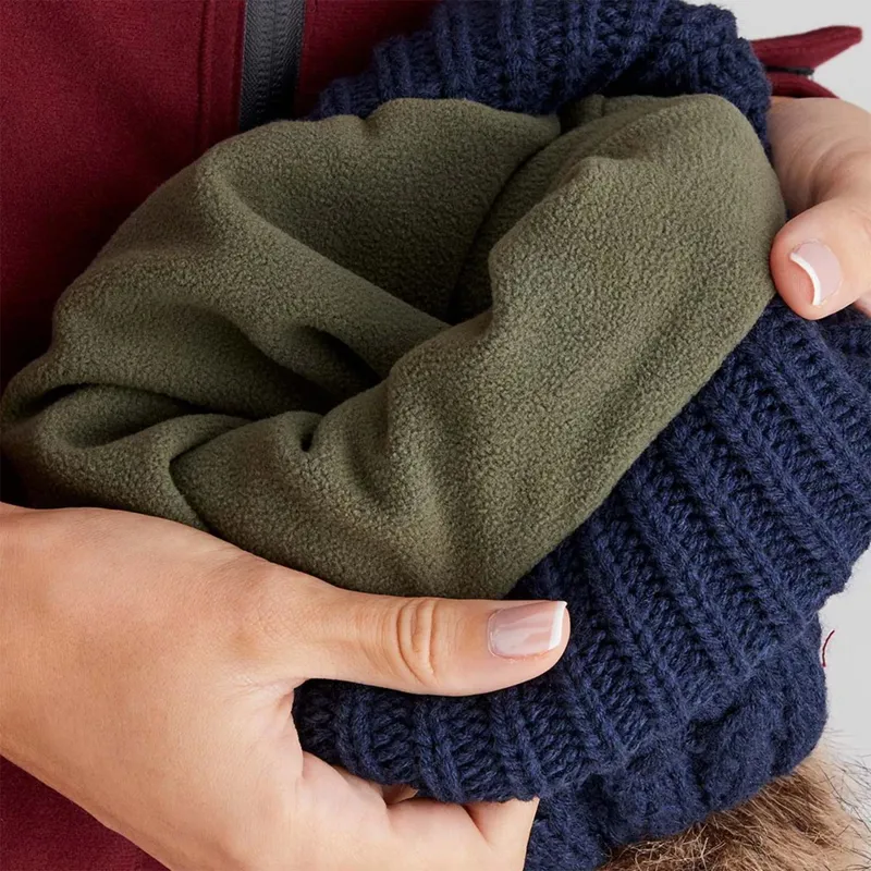 Ridgeline Nordic Fleck Unisex Pom-Pom Hat - Navy-2