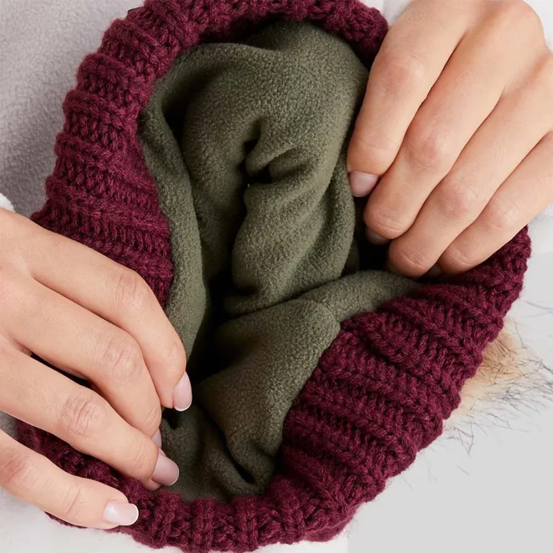 Ridgeline Nordic Fleck Unisex Bobble Hat Winter Berry-3