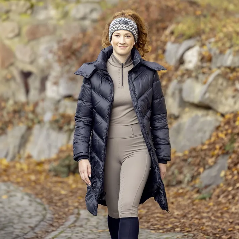 Covalliero Full Grip Womens Riding Tights - Taupe-7