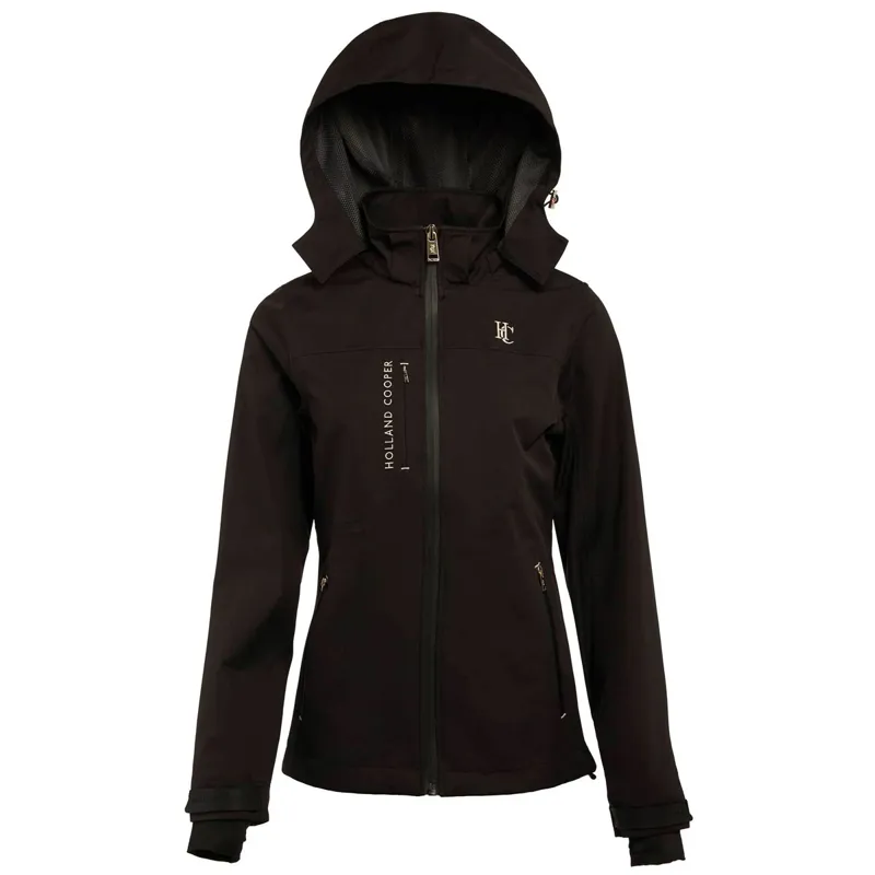 Holland Cooper Riding Shell Womens Waterproof Jacket - Black-1