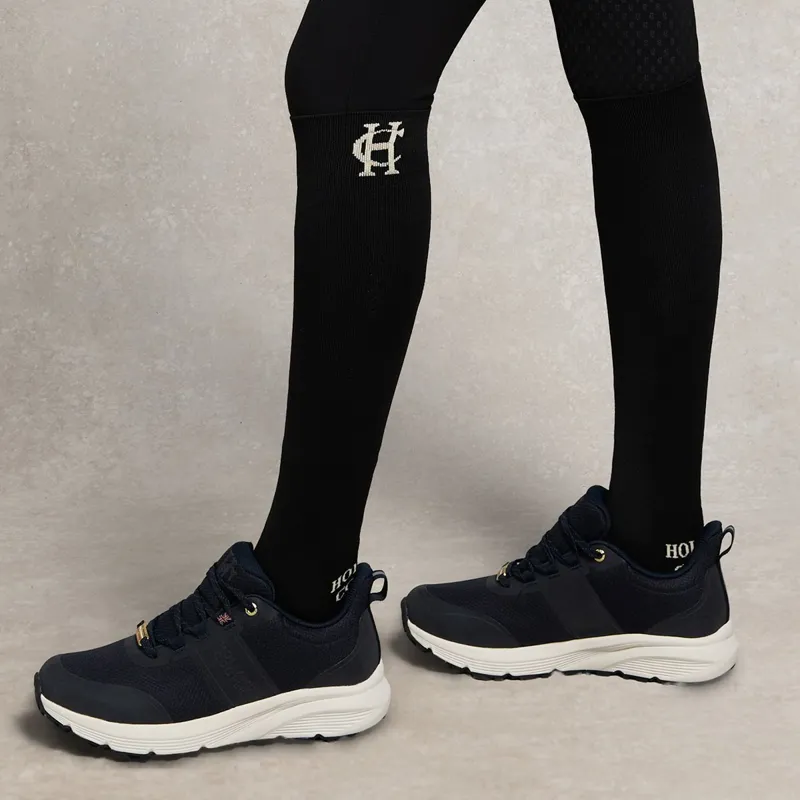 Holland Cooper Tall Riding Socks - Black/Ecru