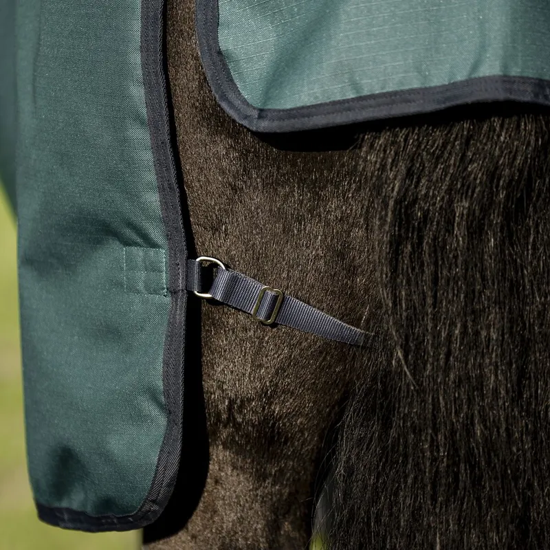 Amigo Ripstop 900D Plus 0g Turnout Blanket - Dynasty Green/Navy/Silver-8