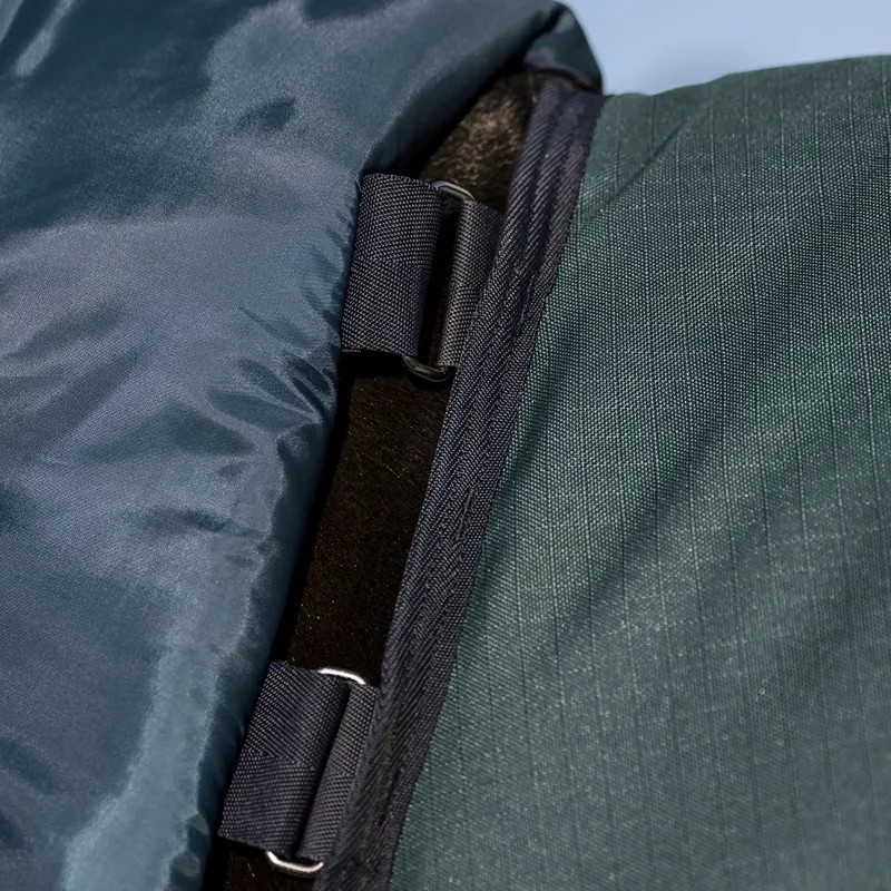 Amigo Ripstop 900D Plus 0g Turnout Blanket - Dynasty Green/Navy/Silver-4