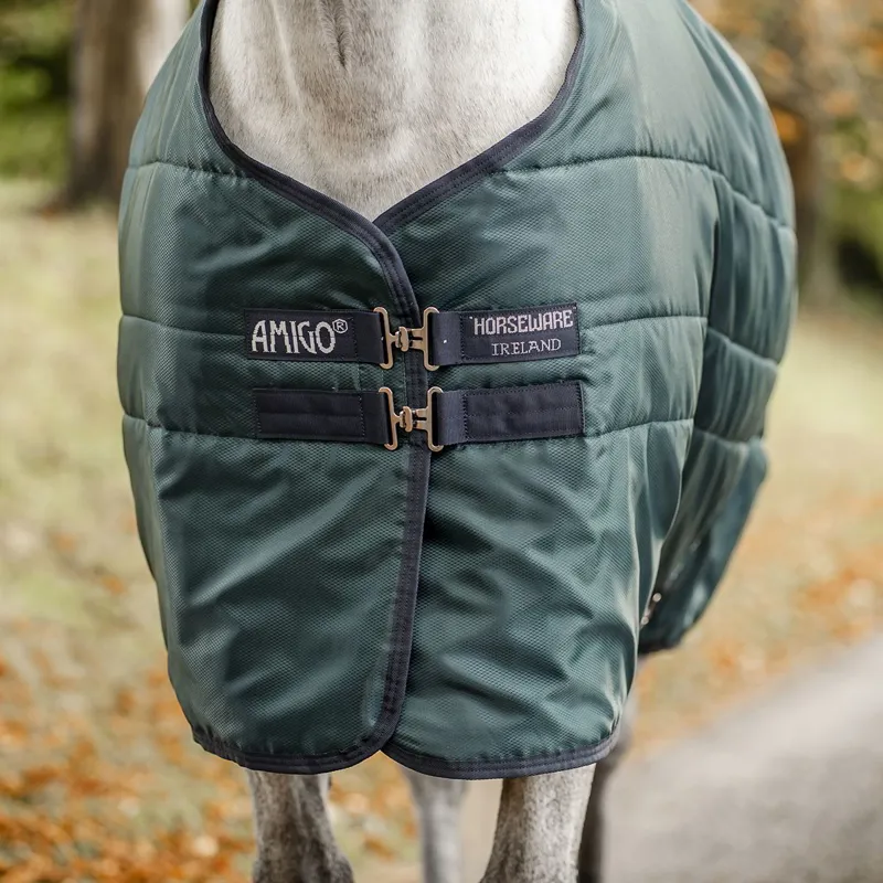 Amigo Ripstop Insulator 200g Stable Blanket - Dynasty Green/Navy/Silver-1